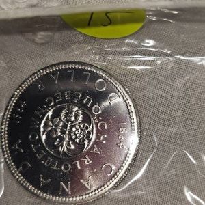 1964 Royal Canadian Mint Proof Dollar, UNC, Silver