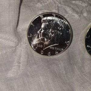 1964 Kennedy Silver Halfs, 50c, UNC (2)