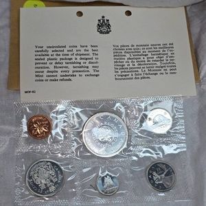 1964 Royal Canadian Mint Proof Set,Silver, UNC