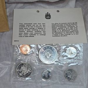 1964 Royal Canadian Mint Proof Set,Silver, UNC