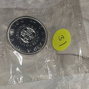 1964 Royal Canadian Mint Proof Dollar, UNC, Silver