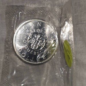 1964 Royal Canadian Mint Proof Dollar, UNC, Silver