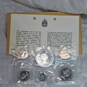 1965 Royal Canadian Mint Proof Set, Silver, UNC