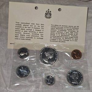 1964 Royal Canadian Mint Proof Set,Silver, UNC