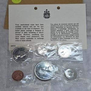 1964 Royal Canadian Mint Proof Set,Silver, UNC
