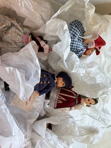 Plastic Box Full of Dolls
