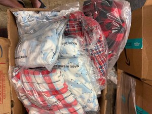 Large Box of Adult Polar Fleece Pants 1x & 2x(Some Loungewear Shirts)