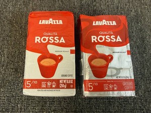 2x 8.8oz LavAzza Rossa Ground Coffe-Medium Roast