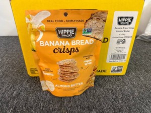 8x 2.5oz Hippie Snacks Banana Bread Crisps