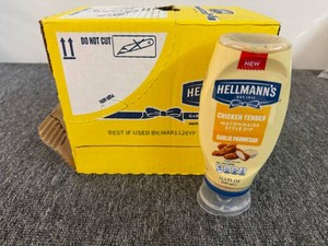6x Hellmanns Chicken Tender Mayonnaise Style Dip-Garlic Parmesan
