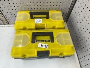 2 CHEAP TOOL BOXES - Roughly 6x6x14
