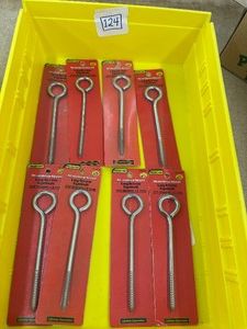 Lot of 8 - LAG SCREW EYEBOLTS - 6 x 516