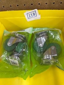 (4) New Designer Casters - 2 - all swivel