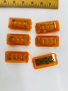 Lot of 6 - Sealed LED MARKER LIGHTS - Amber