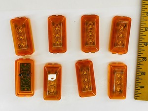 Lot of 8 - Sealed LED MARKER LIGHTS - Amber