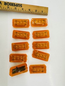 Lot of 10 - Sealed LED MARKER LIGHTS - Amber