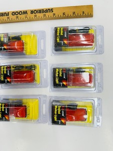 (6) New Old Stock Lecor MARKER LIGHTS - Red w chrome