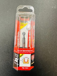 NEW  Freud ROUTER  CNC BIT - 72-101 - Up Cut Spiral Ball Nose 516