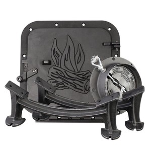 New  US Stove Co CAMP STOVE KIT for 55 gal steel drum (barrel and stove pipe not included)