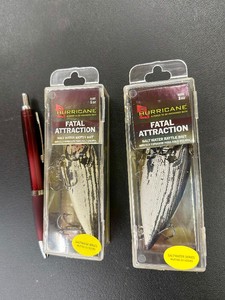 Lot of 2 - NEW - HURRICANE FATAL ATTRACTION Rattle Bait PLUG - FAH-1-SHAD
