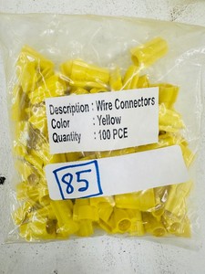100 YELLOW WIRE CONNECTORS