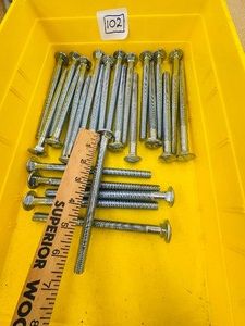 Lot of 25 - 12 CARRIAGE BOLTS