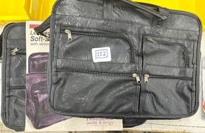 Lot of 2 - Leather-like Soft BRIEFCASES - New