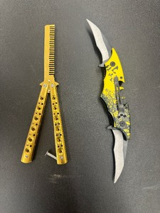 Unique BUTTERFLY COMB  BAT KNIFE