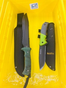 Lot of 2  TACTICAL KNIVES w sheaths - NEW
