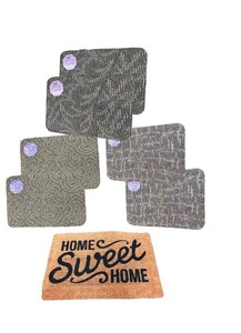6 MUCK MATS - New - approx 23 x 15  HOME SWEET HOME MAT