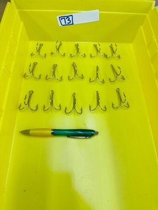 Lot of 15 TREBLE HOOKS - 50 - MUSTAD - Nickle Plate - NEW