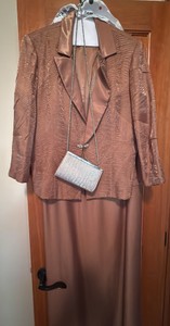 mother of the bride dress with sparkling purse in size 12