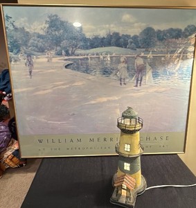 William Merritt Chase at the Metropolitan Museum of Art print and a lighthouse