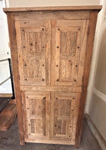 rustic Northwoods Cabinet with barnwood on the outside