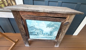 Barnwood accent cabinet