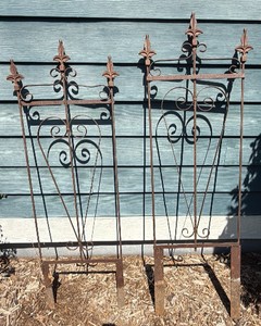 Metal gate collection for garden use