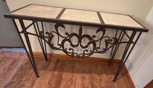 decorative metal sofa table