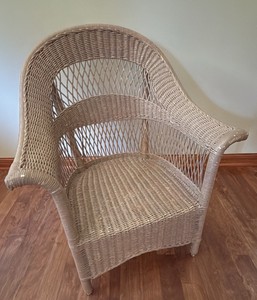 vintage wicker chair