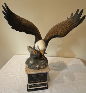 ceramic eagle Award with inscribed Recognition plaque