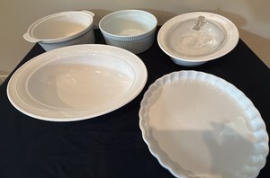 White casserole collection