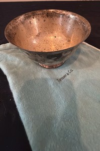 sterling silver bowl from Tiffany and Company