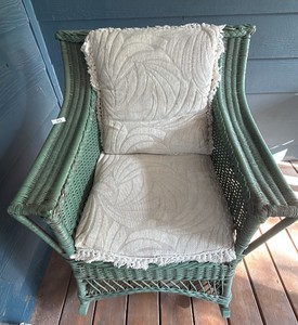 antique wicker rocker