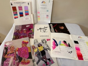Vintage Leo Dancewear Design Books and Chrisanne Fabric Sample Books from the 1990S