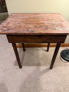 Vintage Sturdy Rustic Artistic Table