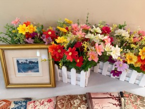 Vintage Home & Garden Books from 1946, picture from Gauguin and decorative flowers