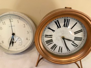 Two Clocks--One with Temp