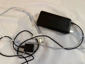 Anker 325 Power Bank portable charger with cords