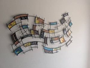 Abstract Metal Wall Sculpture