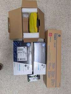 HP & Konica Minolta Cartridge Mixed Lot 26A 30A TN611M 910 80A