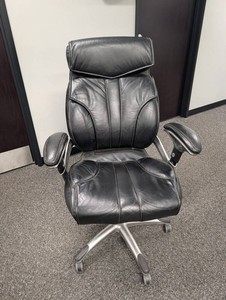 Executive Office Chair With Headrest and Rolling Base